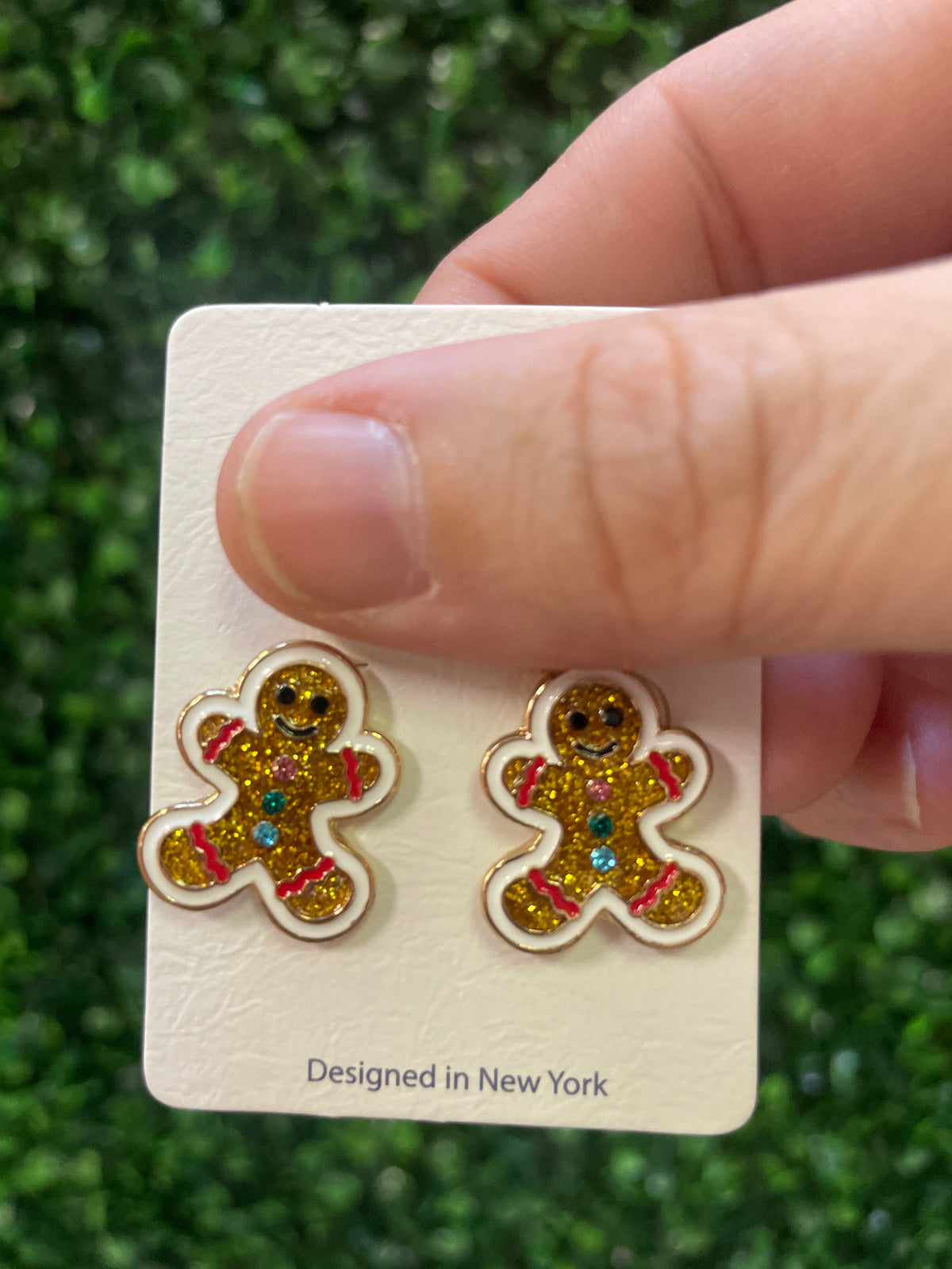 Gingerbread Man Earrings