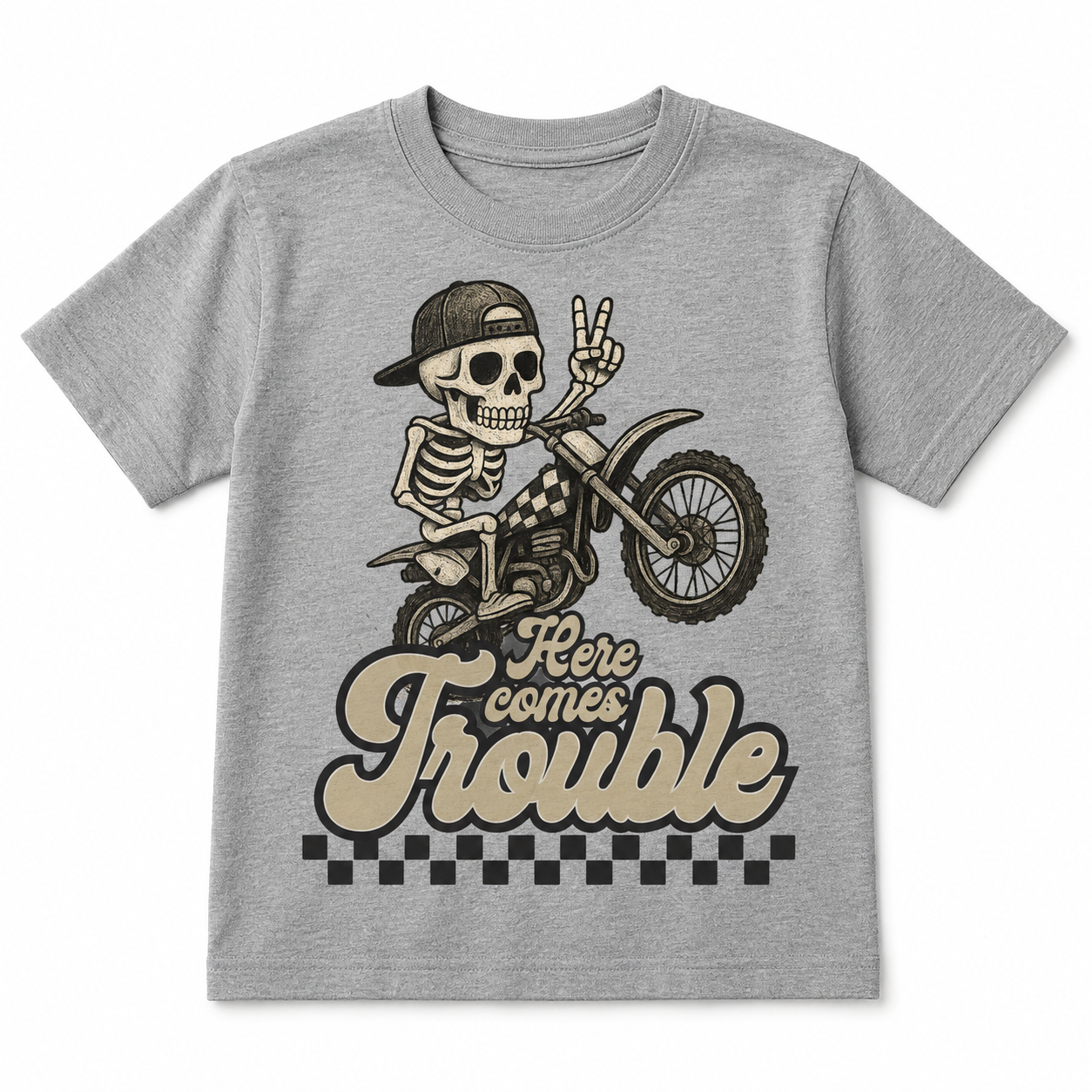 Here Comes Trouble Kids Tee