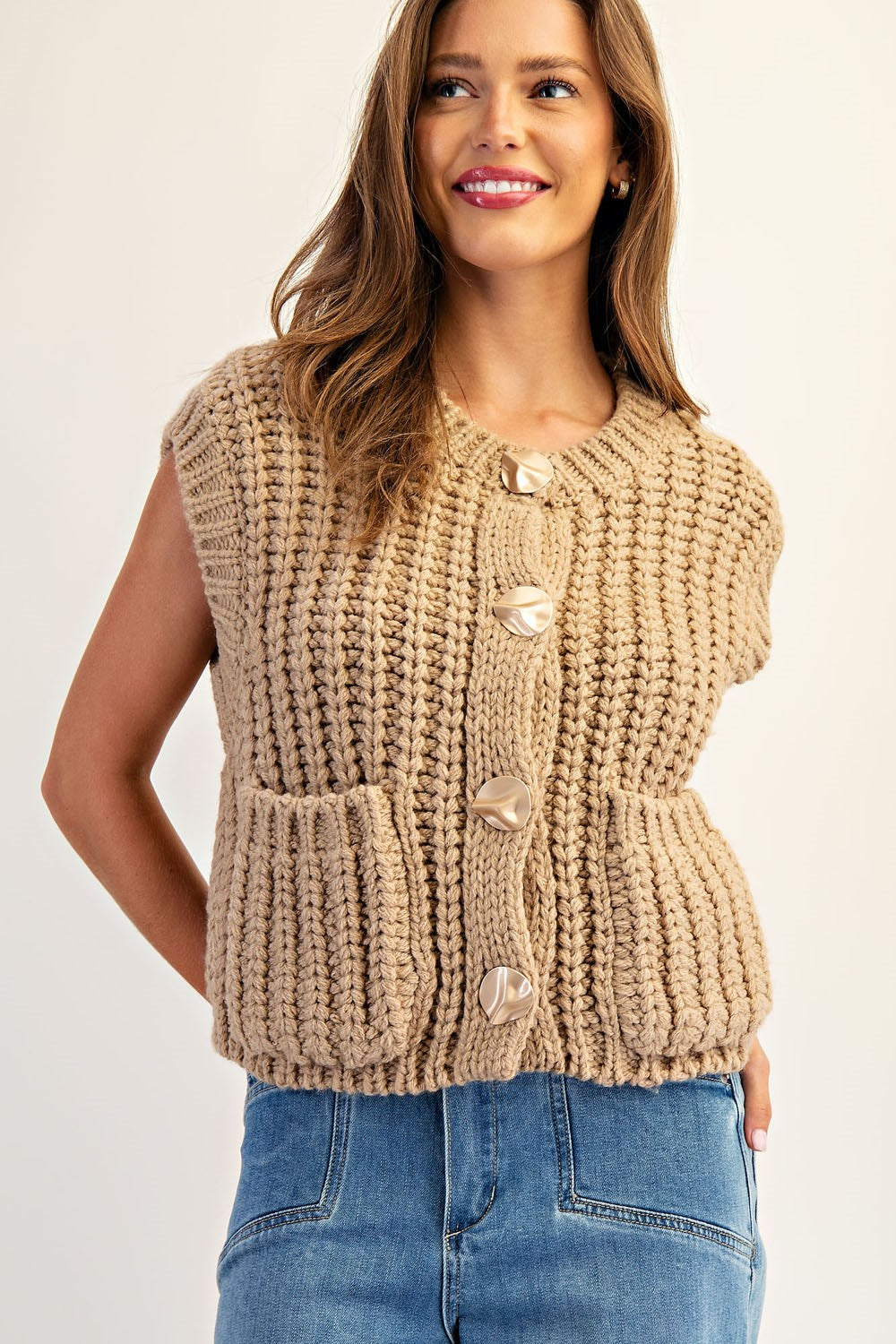 Chunky Knit Vest