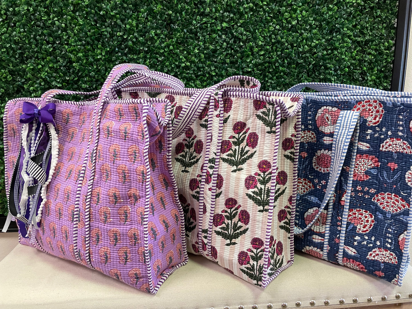 Vintage Quilted Totes