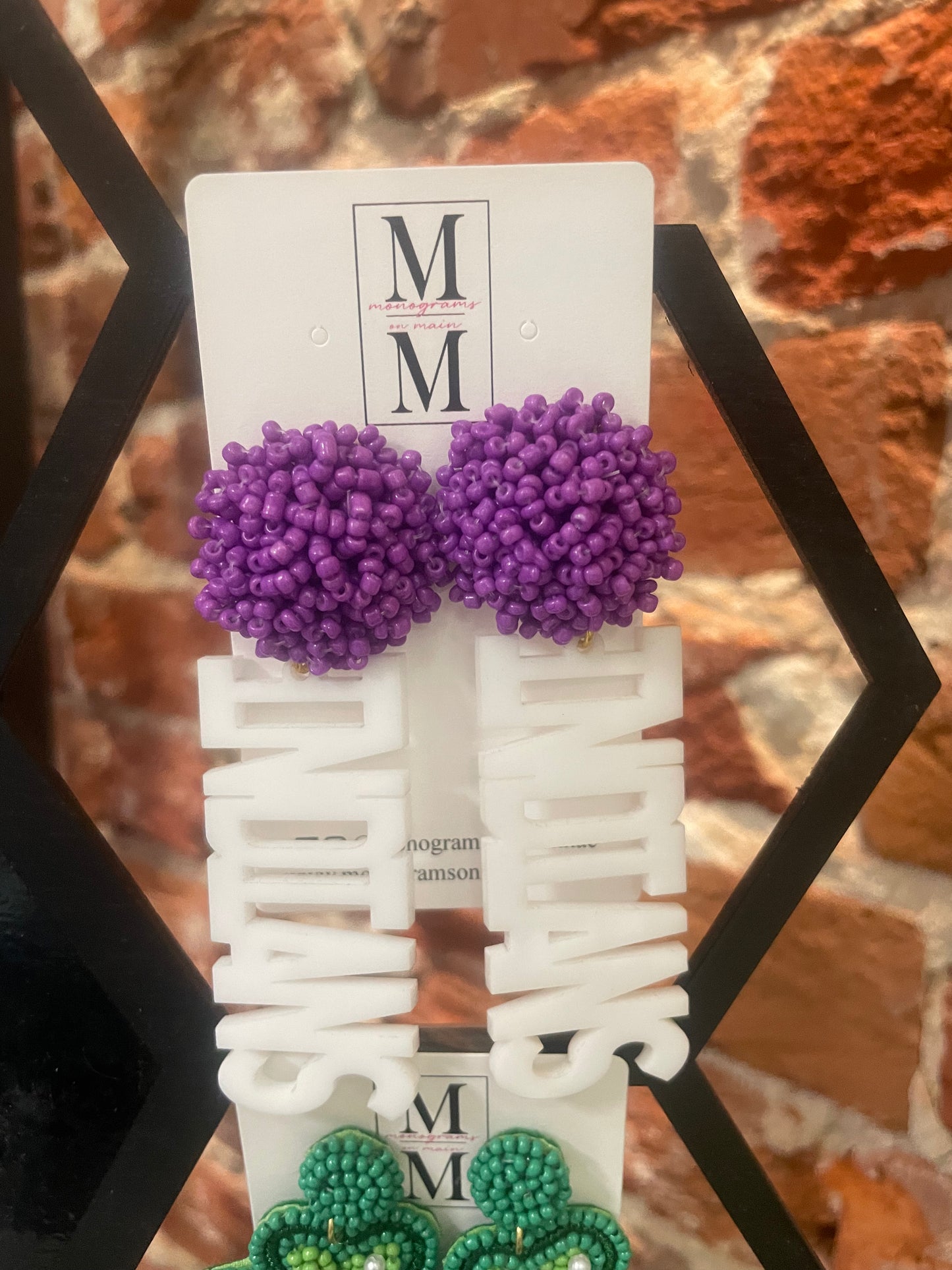 School Spirit Acrylic Earrings