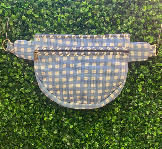 Gingham Quilted Fanny Pack