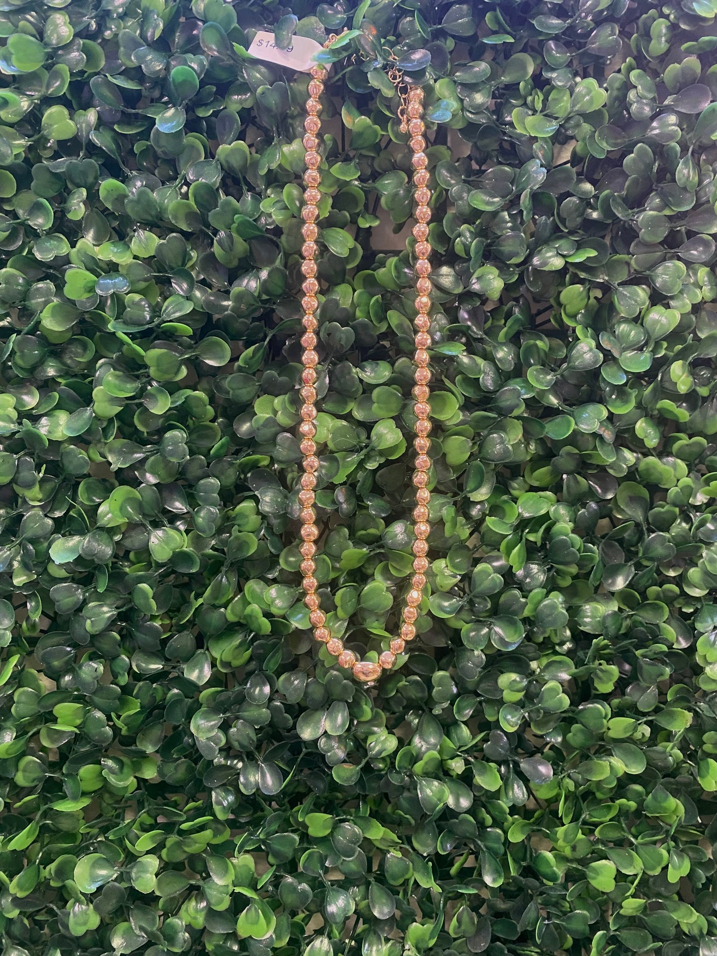 Gold Beaded Necklace