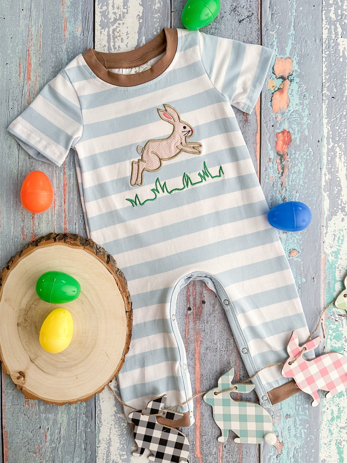 Chasing Bunnies Boys Onesie