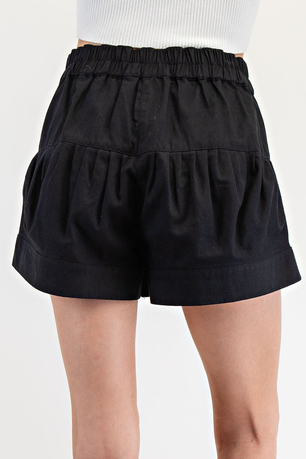 Pinched Button Down Shorts