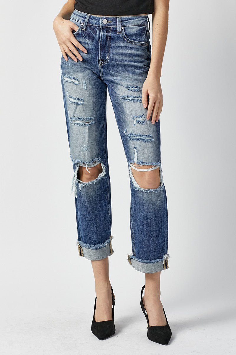 High Rise Boyfriend Jean