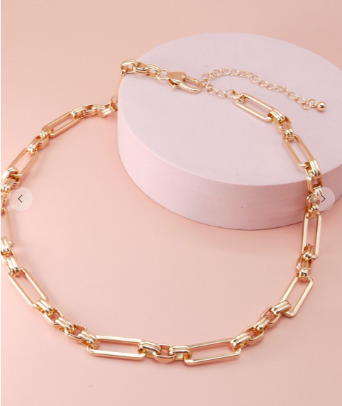 Rectangle Link Necklace