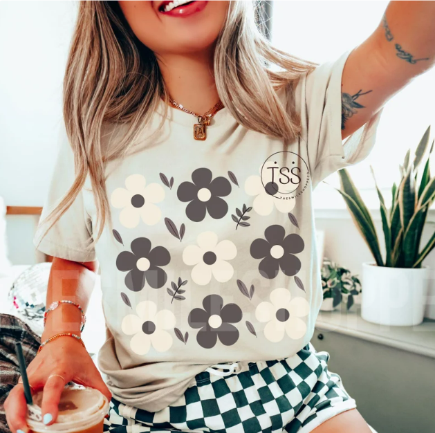 Flower Block Tee
