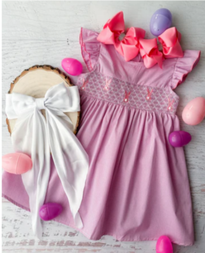 Embroidered Bunnies Dress