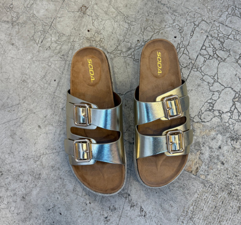 Marfa Gold Sandals