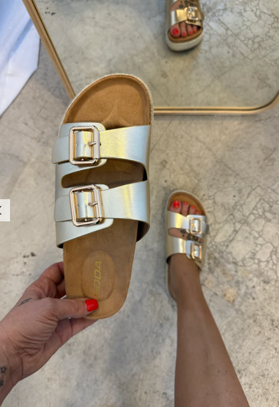 Marfa Gold Sandals