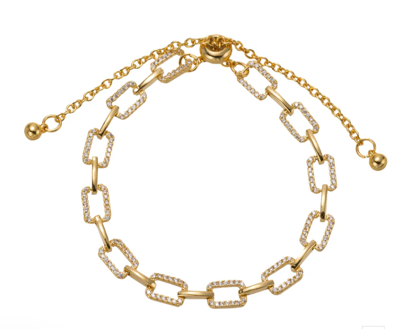 JM Rectangle Chain Bracelet