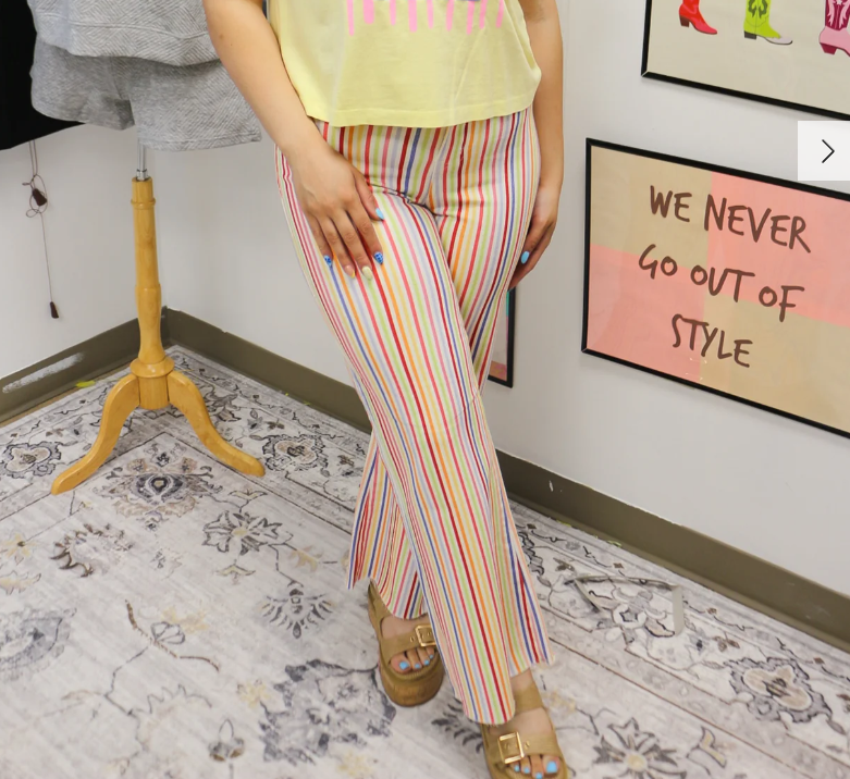 Rainbow Denim Stripe Jeans
