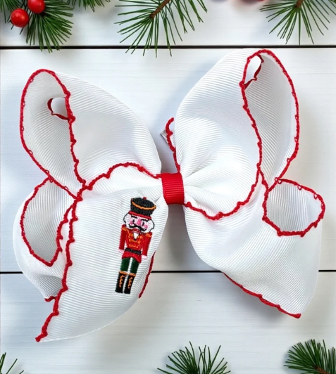 Nutcracker Moonstitch Bow