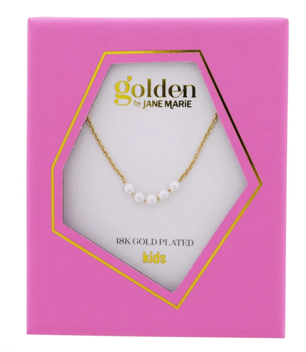 Golden by Jane Marie Kids Pearl Necklace