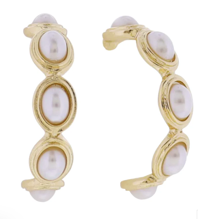 JM Pearl Hoops