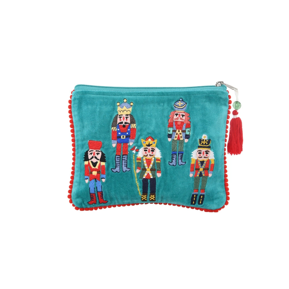 Embroidered Velvet Pouches