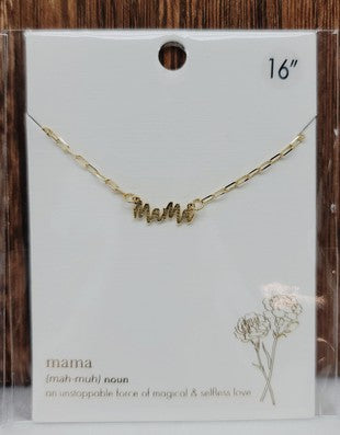 Mama Paperclip Chain Necklace