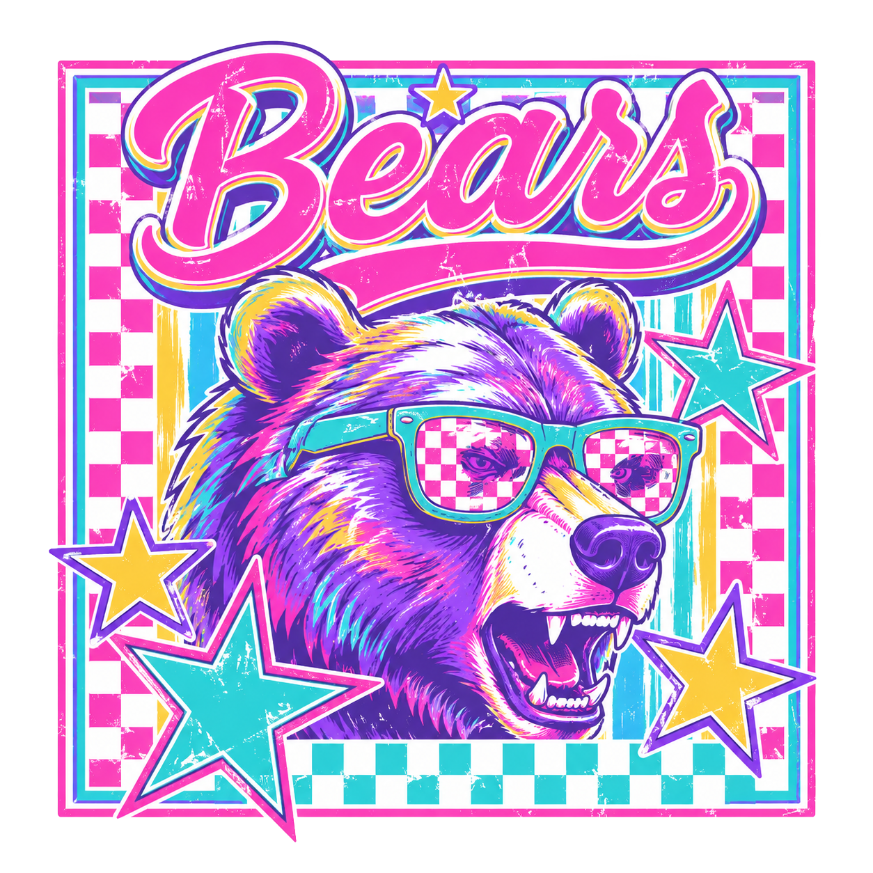 Neon Mascot Tee