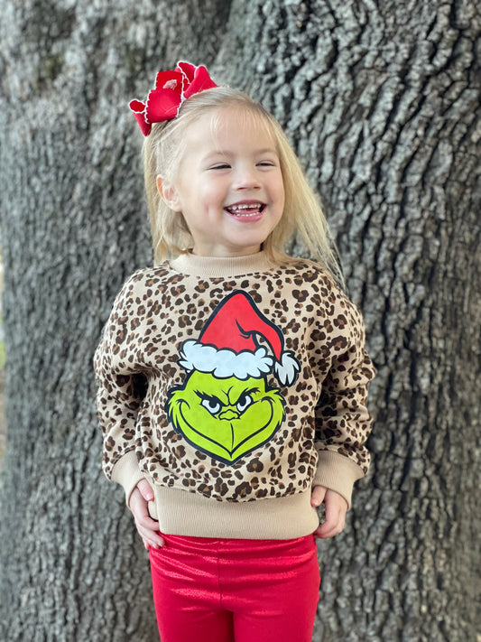 Cheetah Grinch Sweatshirt