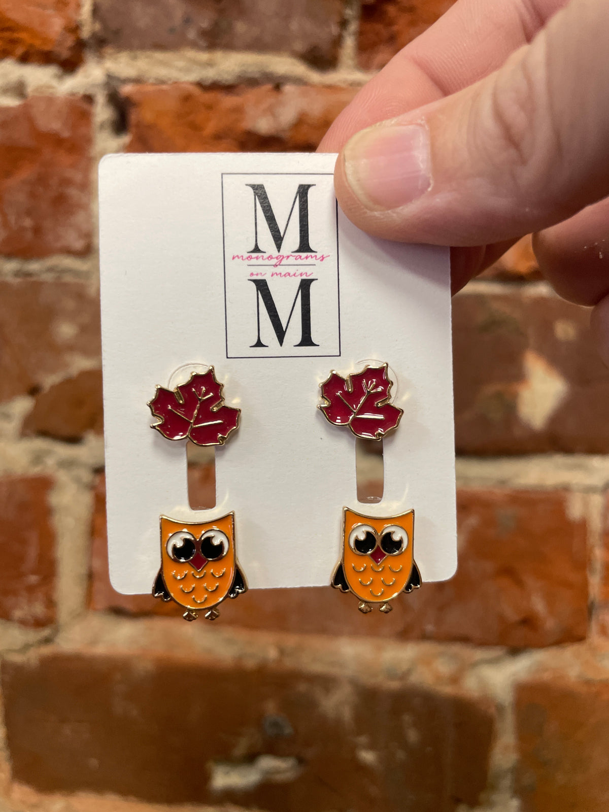 Owl and Maple Leaf