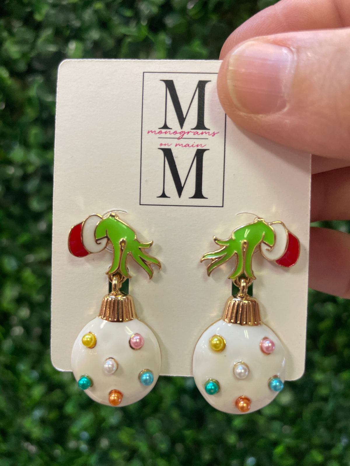 Ornament Grinch Earrings