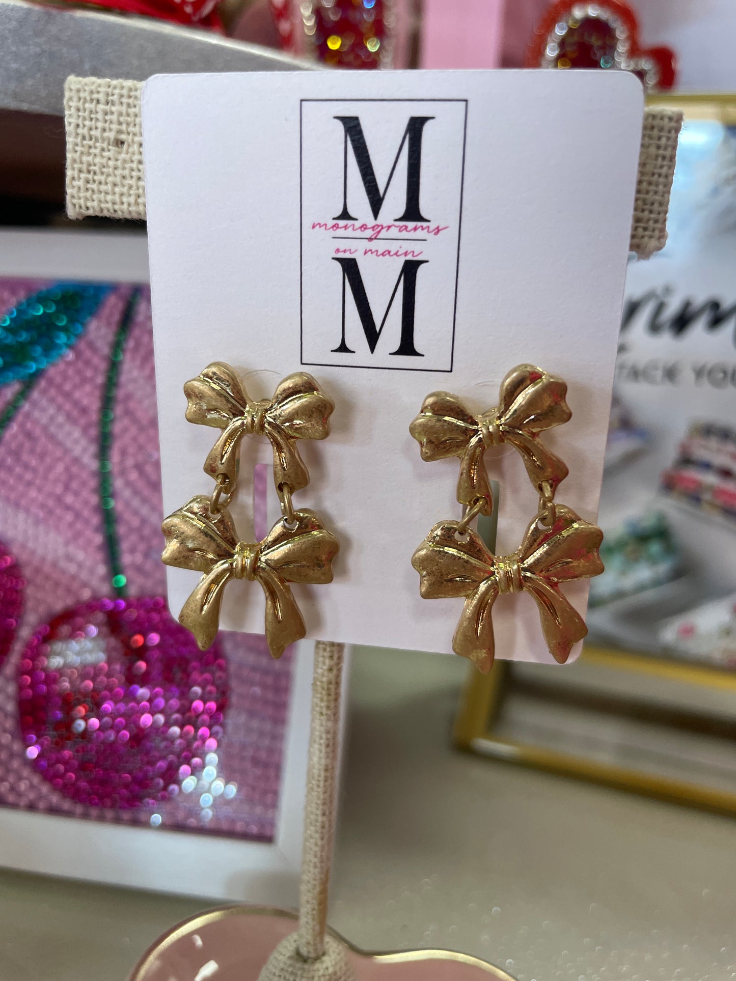 Stacked Bow Earring