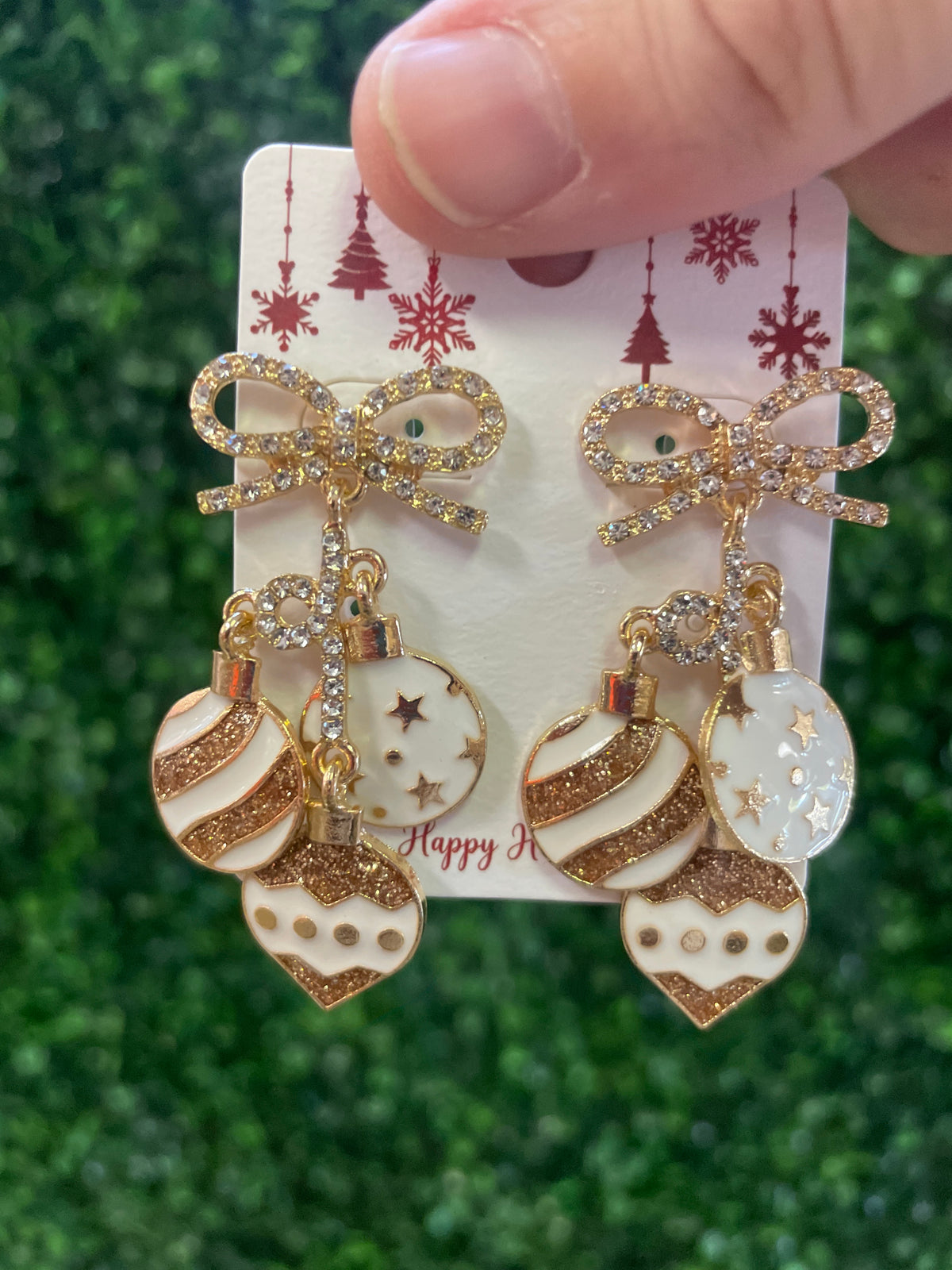 Bow Ornament Earrings