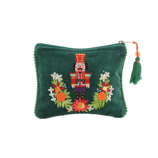 Embroidered Velvet Pouches