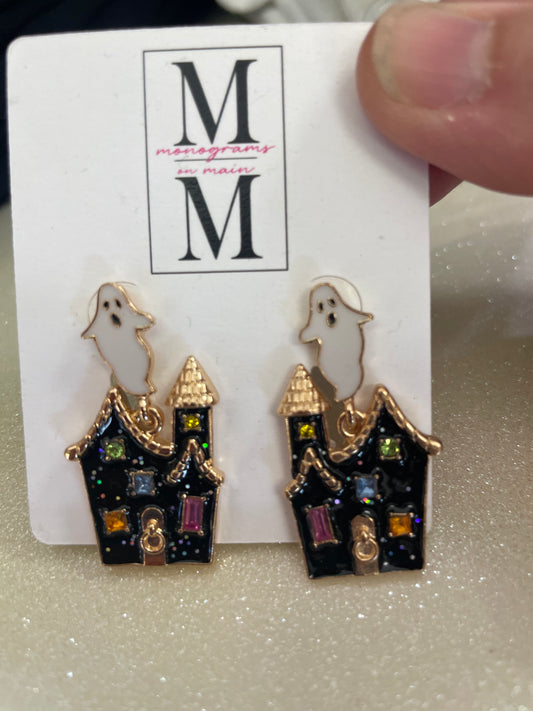 Haunted House Earrings