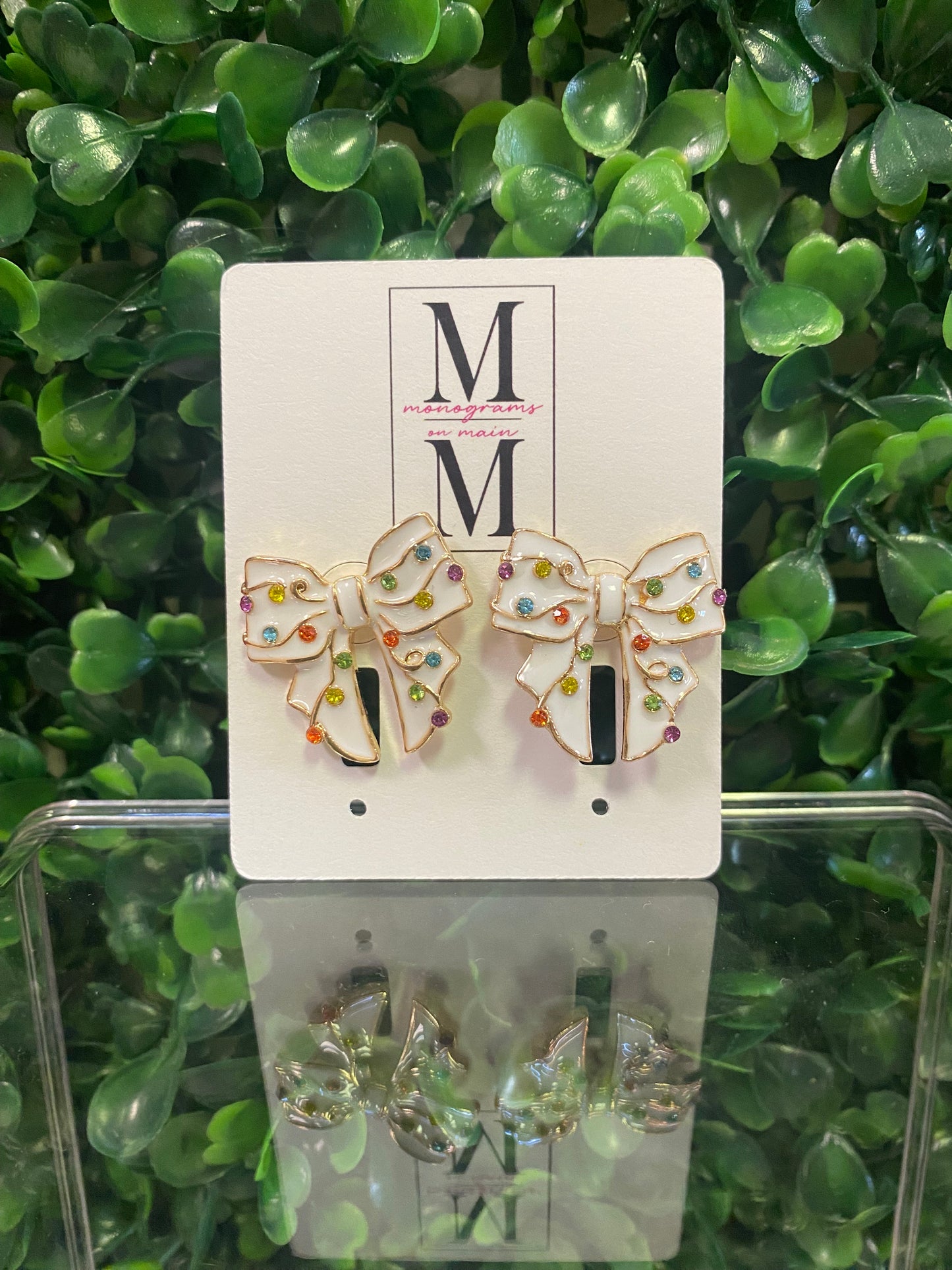 Festive Bow Studs