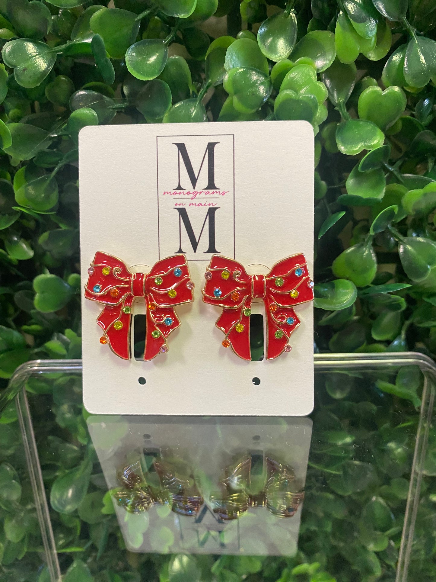 Festive Bow Studs