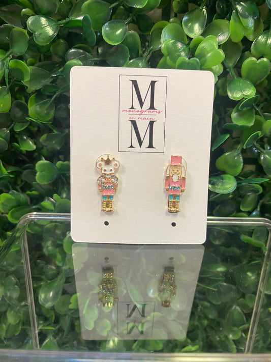 Mouse King Dangle Studs