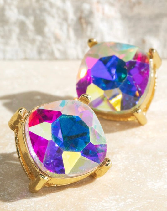 Faceted Crystal Earring