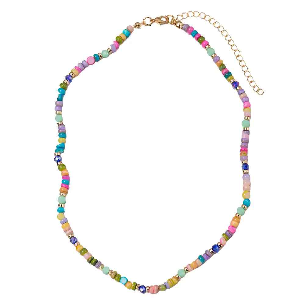 Kids Bold Multi Faceted Gemstone Necklace