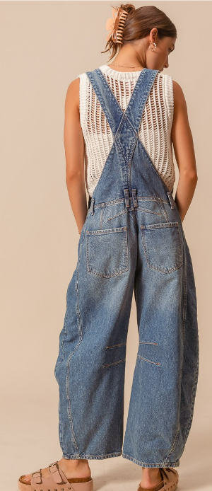 Barrel Leg Overalls