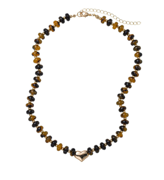 Tortoise Rondelle Necklace
