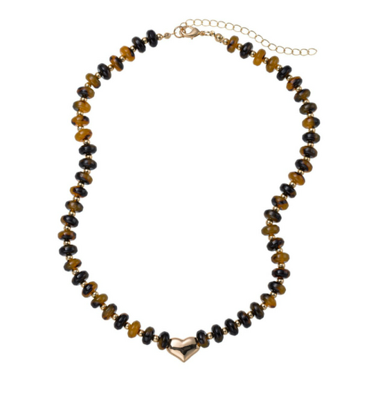 Tortoise Rondelle Necklace