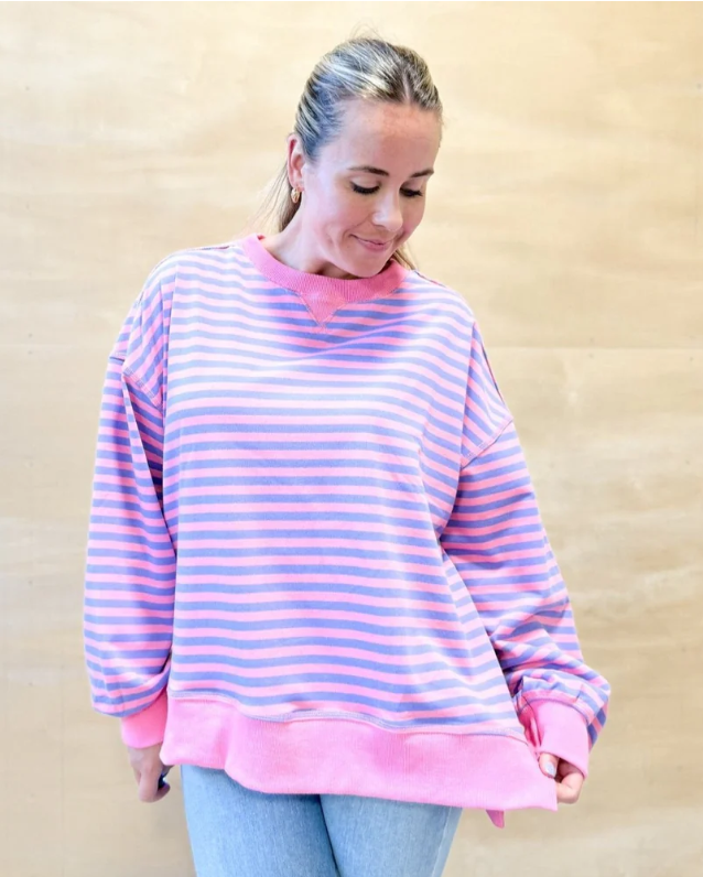 One More Time Striped Top