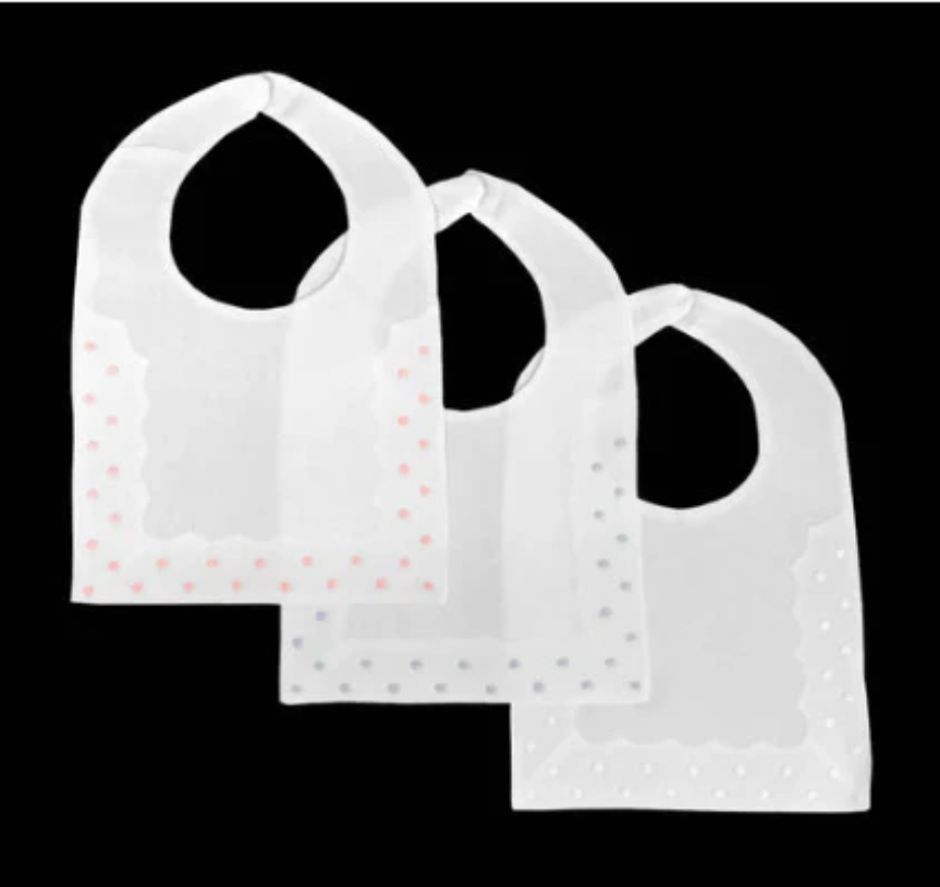 Dotted Swiss Baby Bib