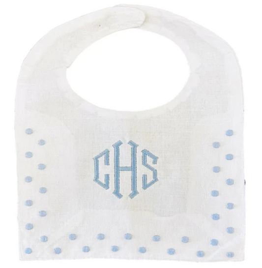 Dotted Swiss Baby Bib
