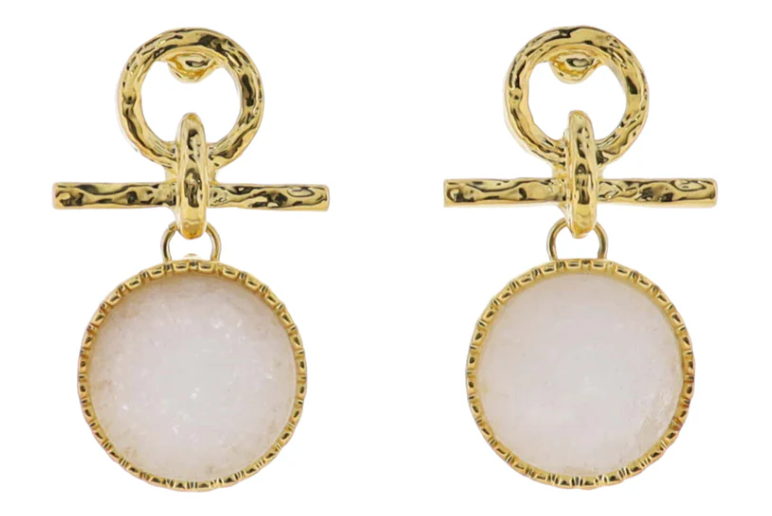 JM Circle Post Earrings