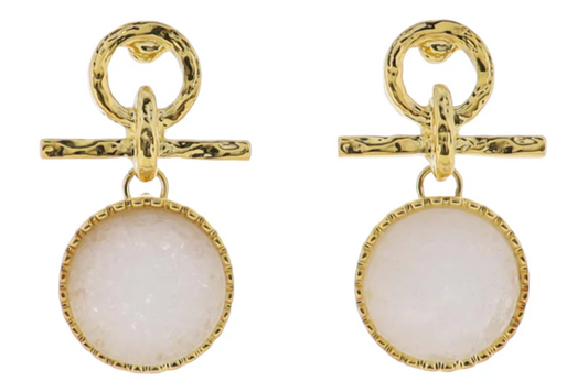 JM Circle Post Earrings