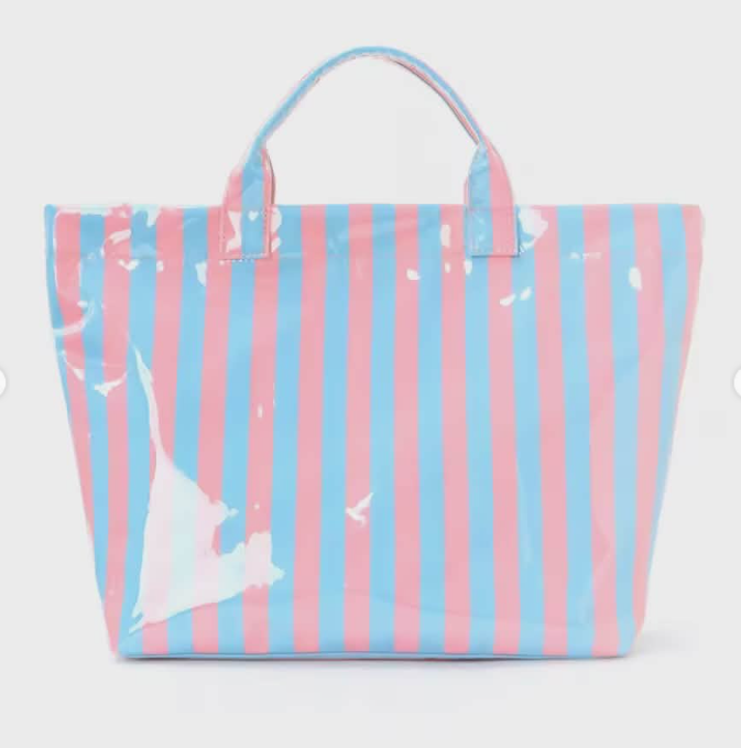 PVC Stripe Tote
