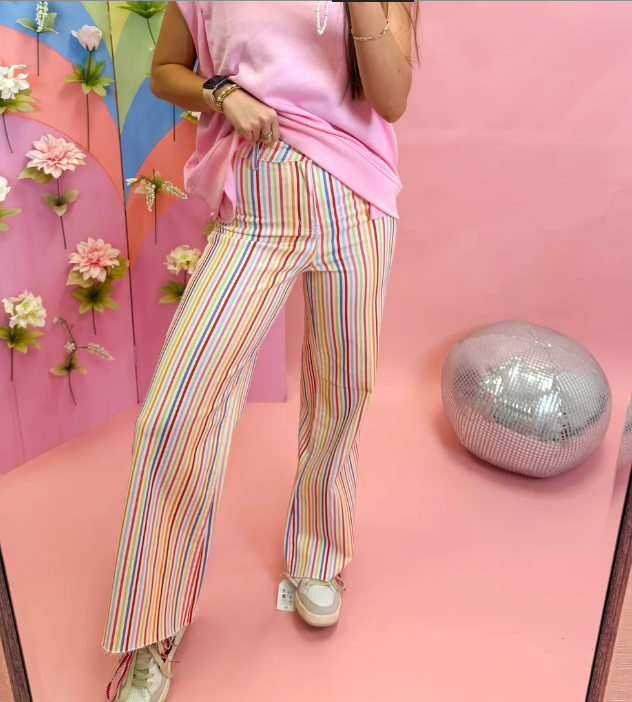 Rainbow Denim Stripe Jeans