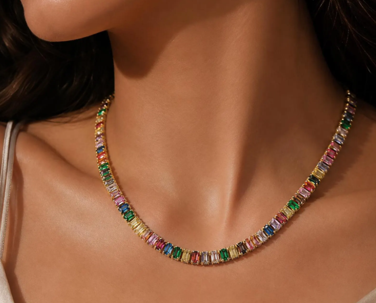 Crystal Tennis Necklace