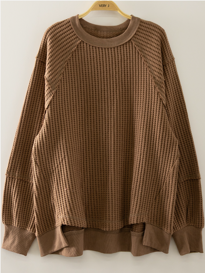 Waffle Knit Raglan