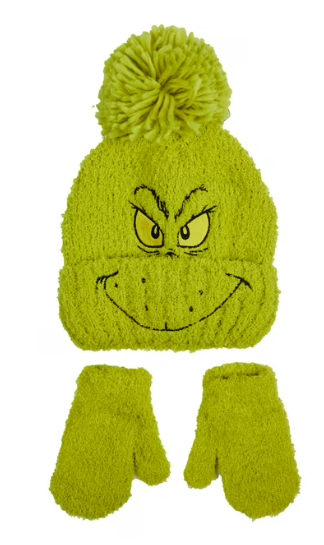 Grinch Toboggan + Mitts