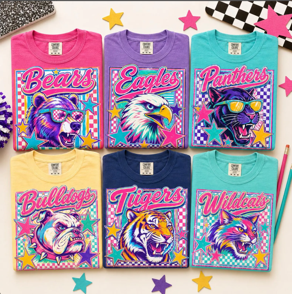 Neon Mascot Tee