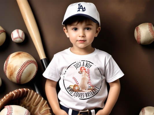 Boy + Baseball Toddler Tee